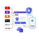 شعار إضافة Astrova Pay لبوابة الدفع الإلكتروني عبر ووكومرس فودافون كاش وإنستاباي